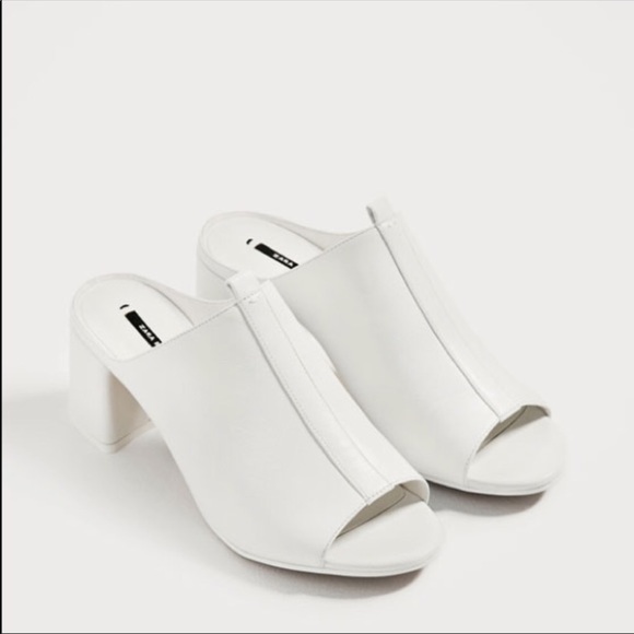 white mules zara